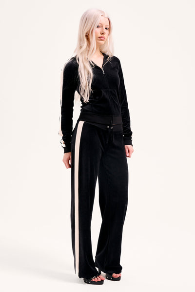 BLACK OG STRAIGHT STRIPE LOW RISE PANT