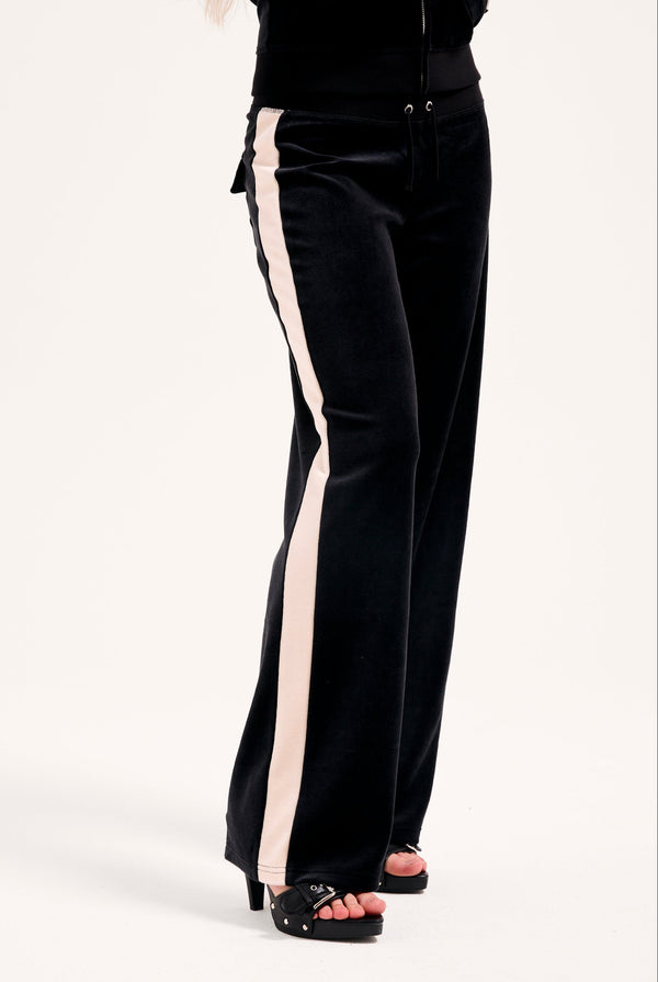 BLACK OG STRAIGHT STRIPE LOW RISE PANT