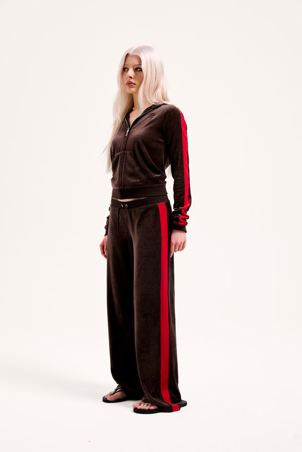 JAVA STRIPE BAMBOO VELOUR HERITAGE HOODIE