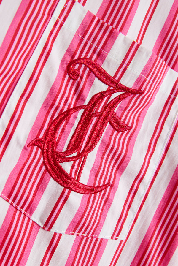 PINK STRIPE OVERSIZED SLEEP SHIRT