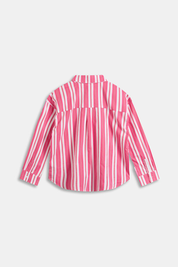 PINK STRIPE OVERSIZED SLEEP SHIRT