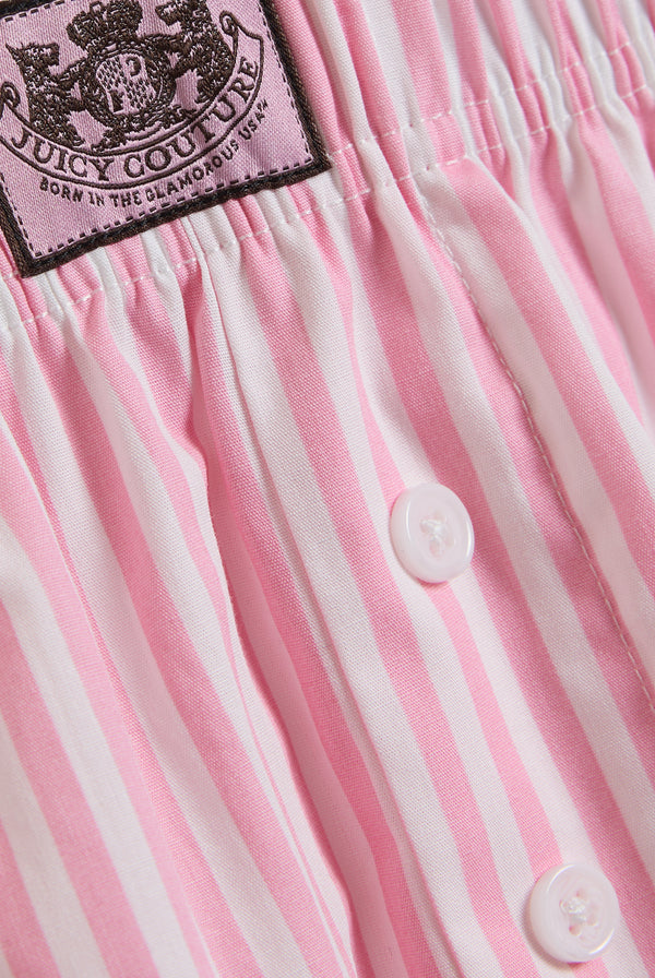 VEST & STRIPE BOXER SHORT PYJAMA SET