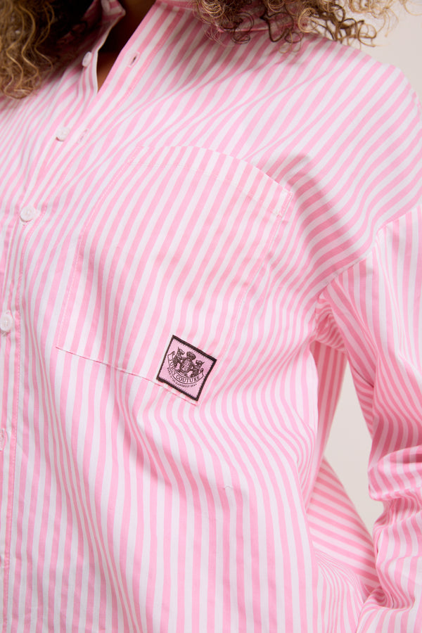 STRIPE LOUNGEWEAR OVERSIZED SHIRT