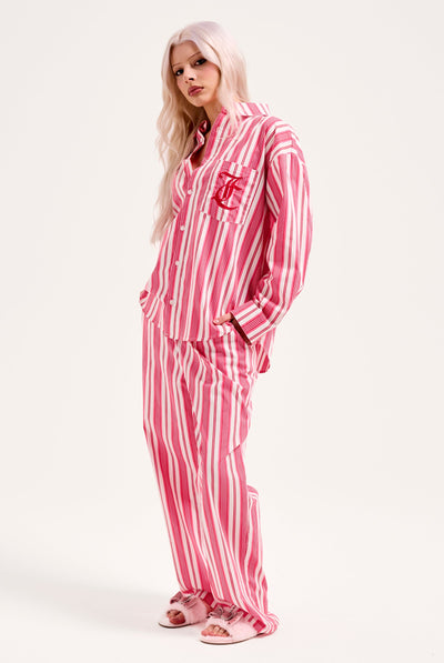 PINK STRIPE OVERSIZED SLEEP SHIRT