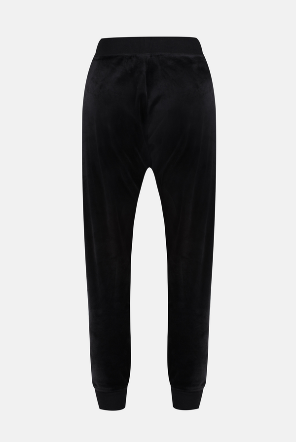 BLACK CLASSIC VELOUR CUFFED JOGGER