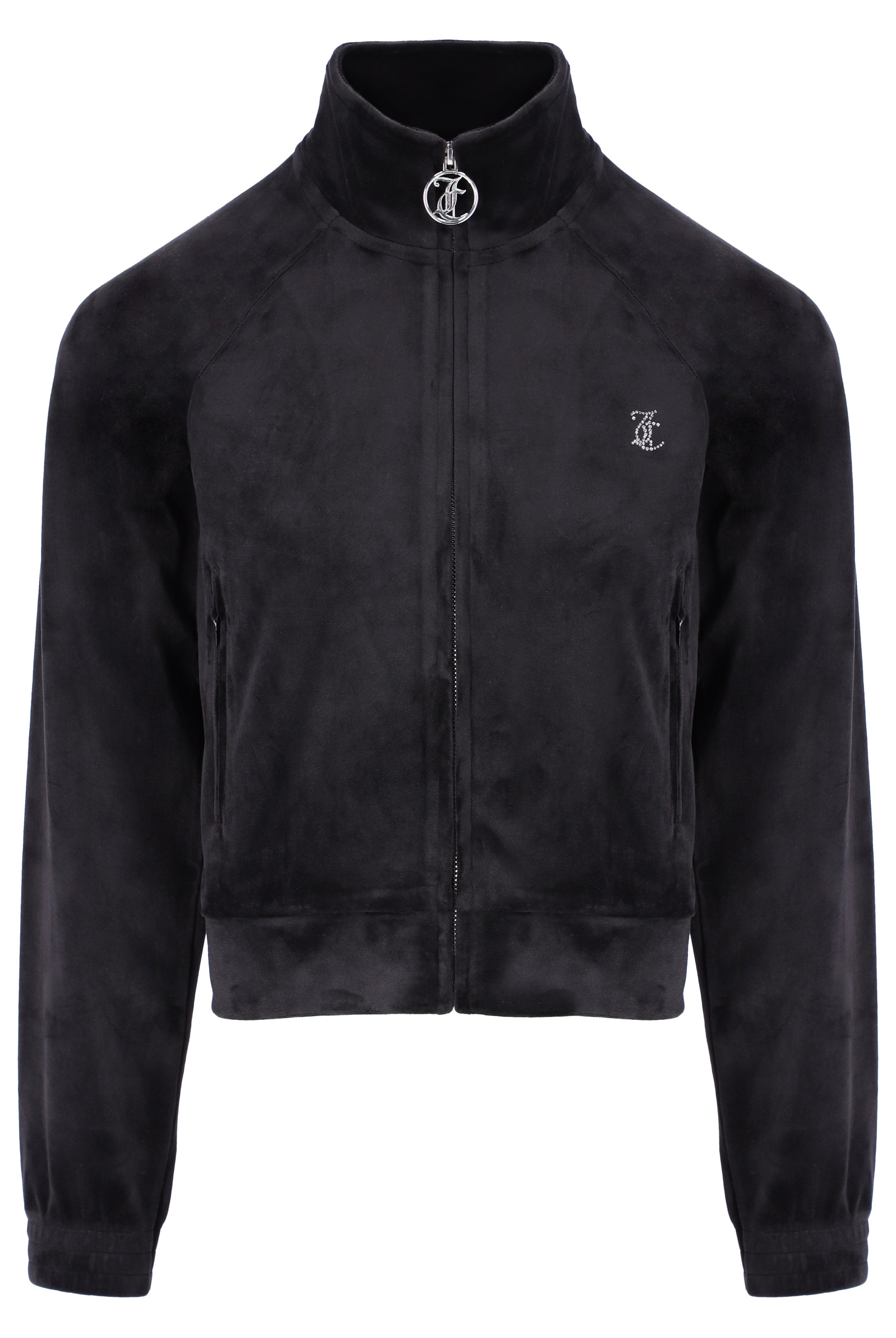 BLACK VELOUR DIAMANTE TRACKTOP – Juicy Couture UK