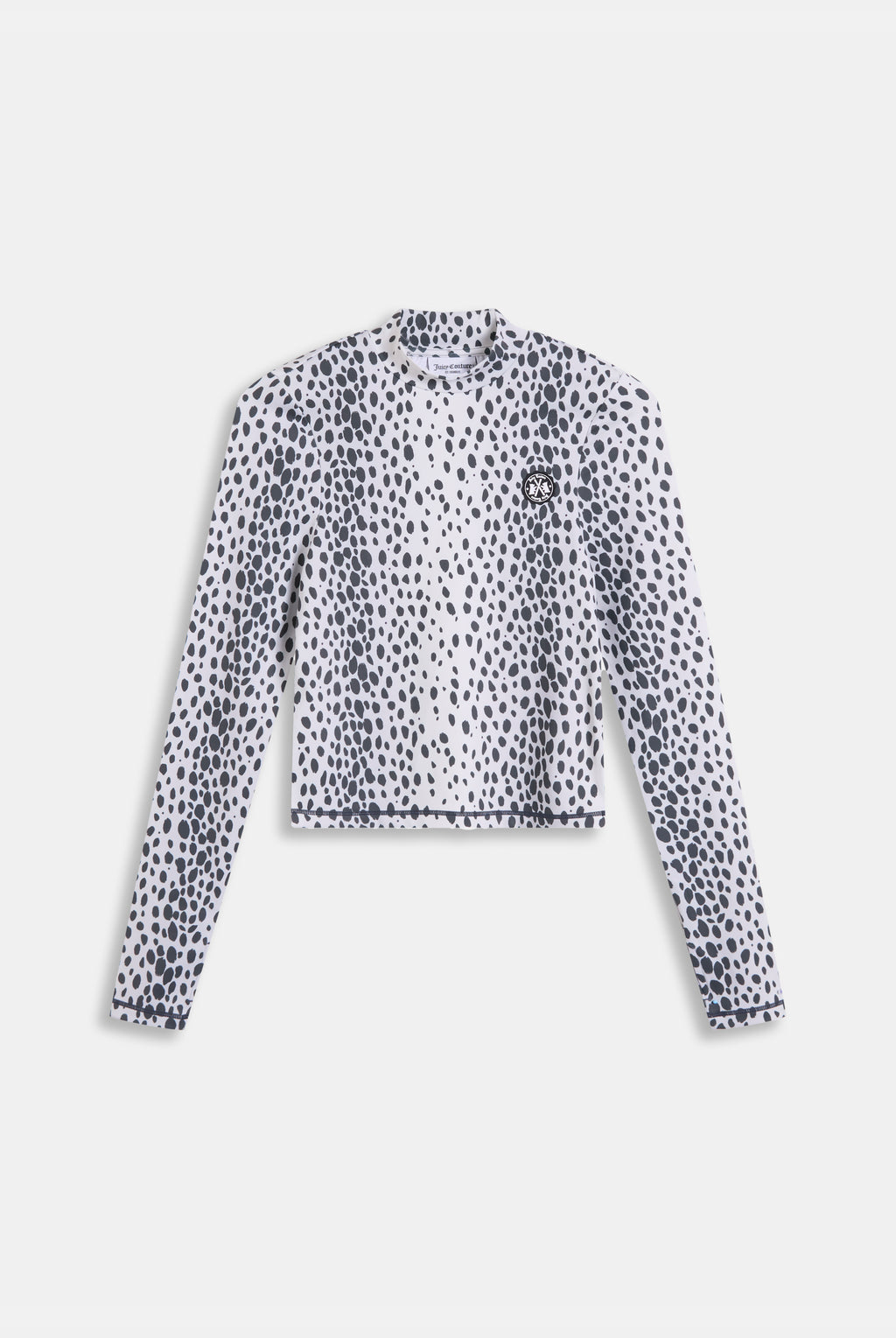 SKI SNOW LEOPARD PRINT LONG SLEEVE TOP
