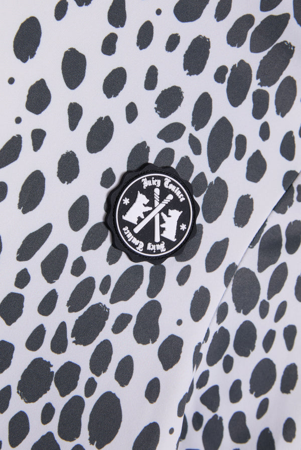 SKI SNOW LEOPARD PRINT LONG SLEEVE TOP