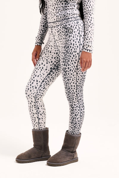 SKI SNOW CHEETAH PRINT LEGGINGS
