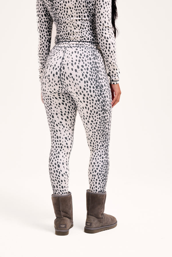 SKI SNOW CHEETAH PRINT LEGGINGS