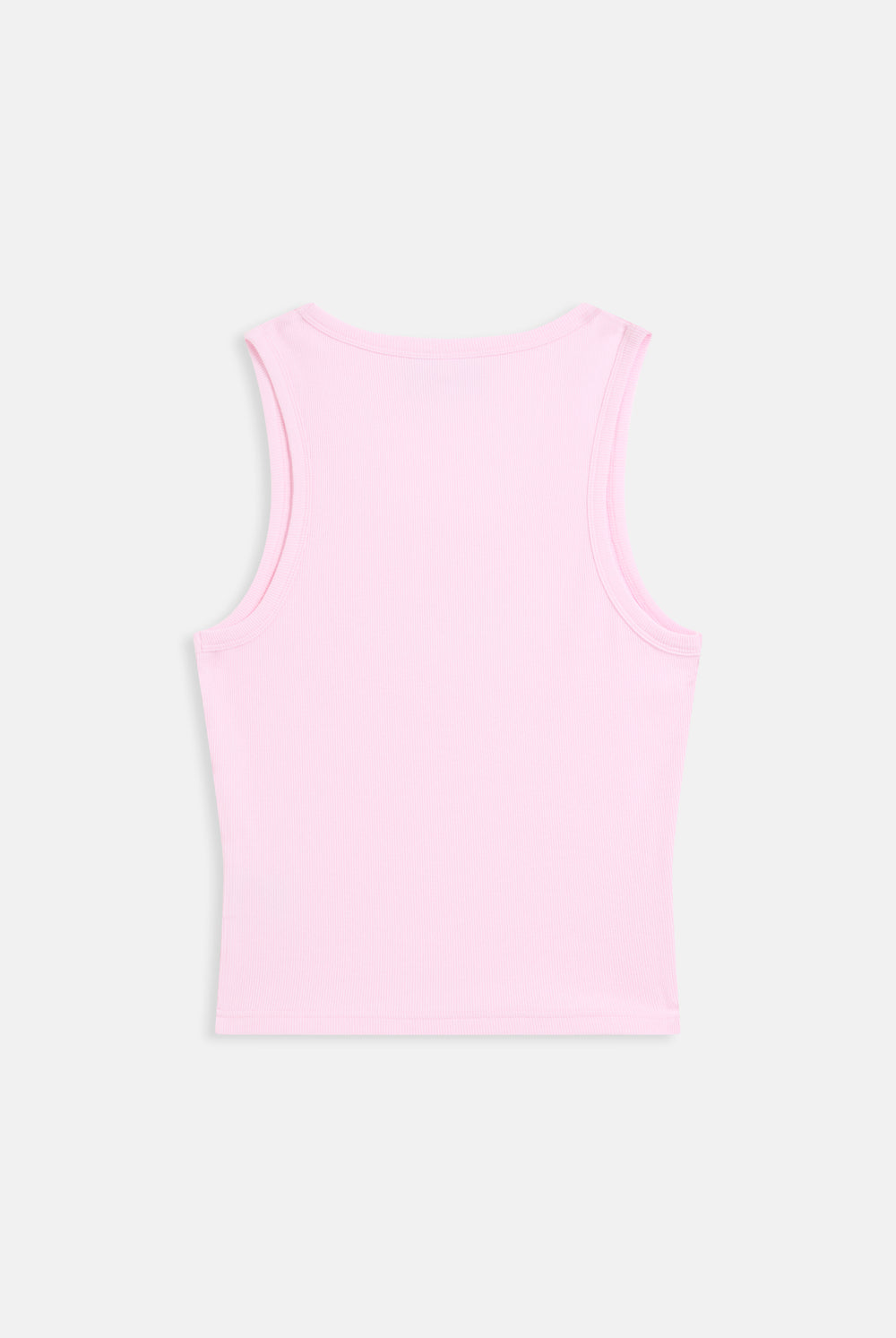 Displays the cherry blossom ribbed 'juicy' branded outline diamanté racer vest 
