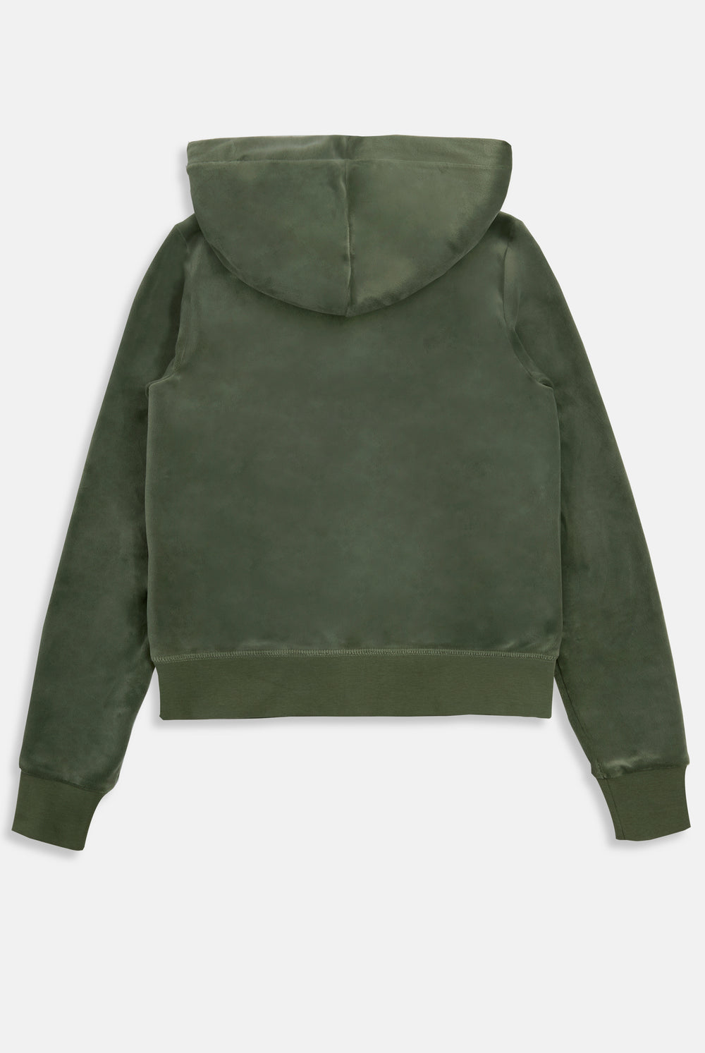 Displays the Thyme 'Juicy' branded classic velour Robertson hoodie