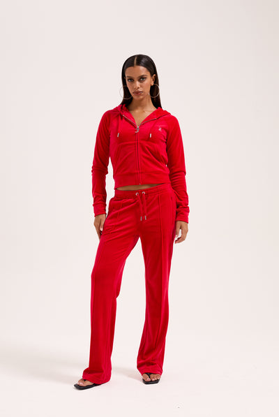 TOREADOR VELOUR OUTLINE DIAMANTÉ TRACKSUIT BOTTOM