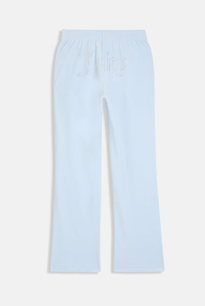 NANTUCKET BREEZE VELOUR OUTLINE DIAMANTÉ TRACKSUIT BOTTOM