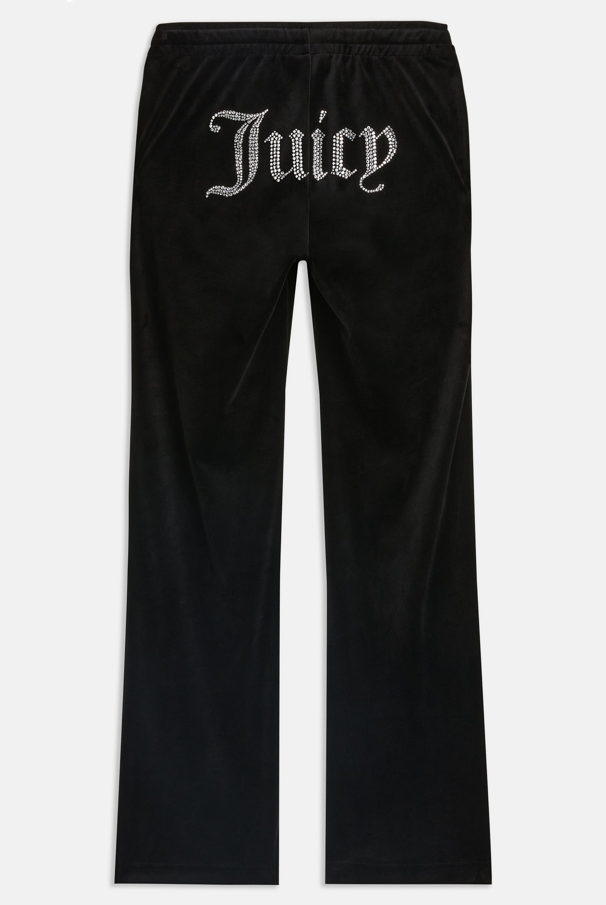 BLACK VELOUR DIAMANTE TRACKSUIT BOTTOM Juicy Couture UK