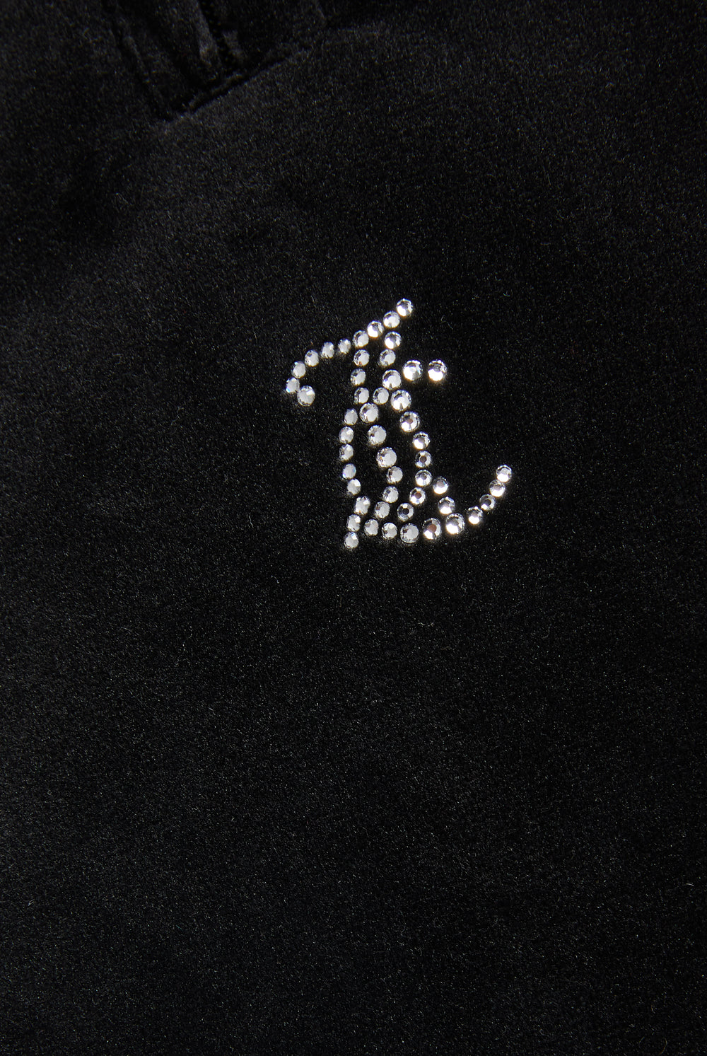 Black velour tracksuit bottoms