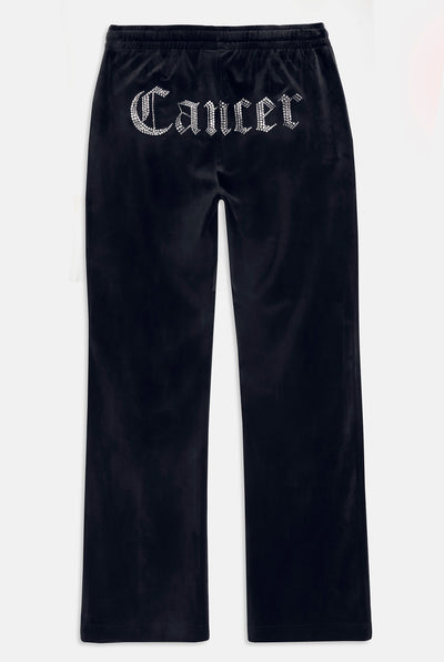 CANCER' NIGHT SKY VELOUR DIAMANTÉ TRACKSUIT BOTTOM