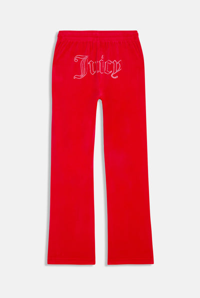 TOREADOR VELOUR OUTLINE DIAMANTÉ TRACKSUIT BOTTOM
