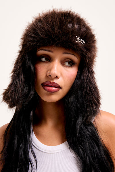 JAVA FAUX FUR TRAPPER HAT