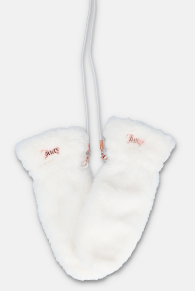 SUGAR SWIZLE FUR MITTENS