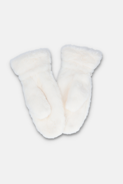 SUGAR SWIZLE FUR MITTENS