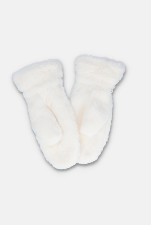 SUGAR SWIZLE FUR MITTENS