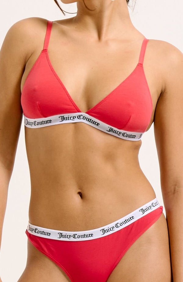 ASTOR RED COTTON TRIANGLE BRA