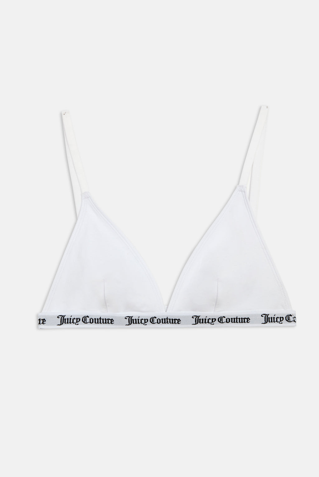 WHITE COTTON TRIANGLE BRA