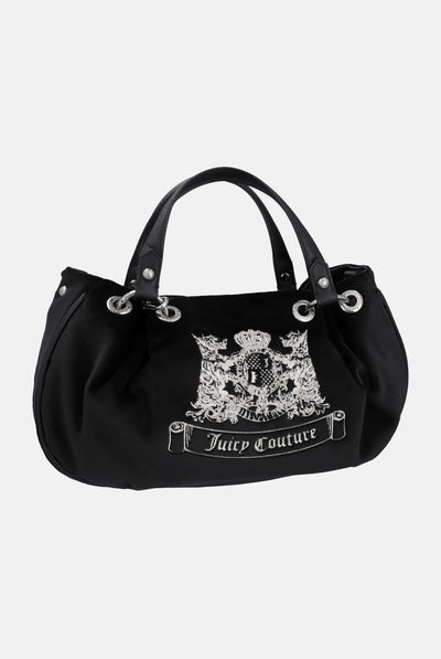 BLACK DOG CREST MEDIUM DOUBLE HANDLE BAG