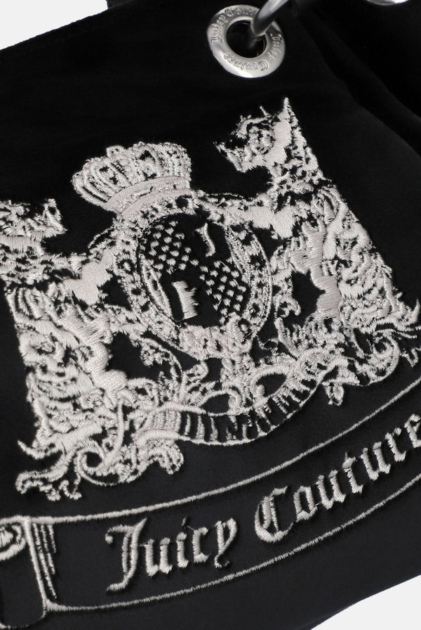 BLACK DOG CREST MEDIUM DOUBLE HANDLE BAG