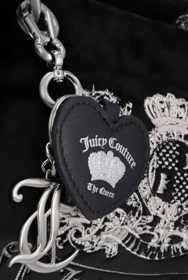 BLACK DOG CREST MEDIUM DOUBLE HANDLE BAG