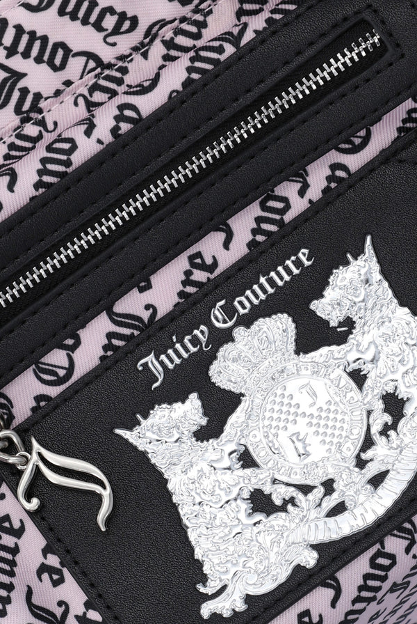 BLACK DOG CREST MEDIUM DOUBLE HANDLE BAG