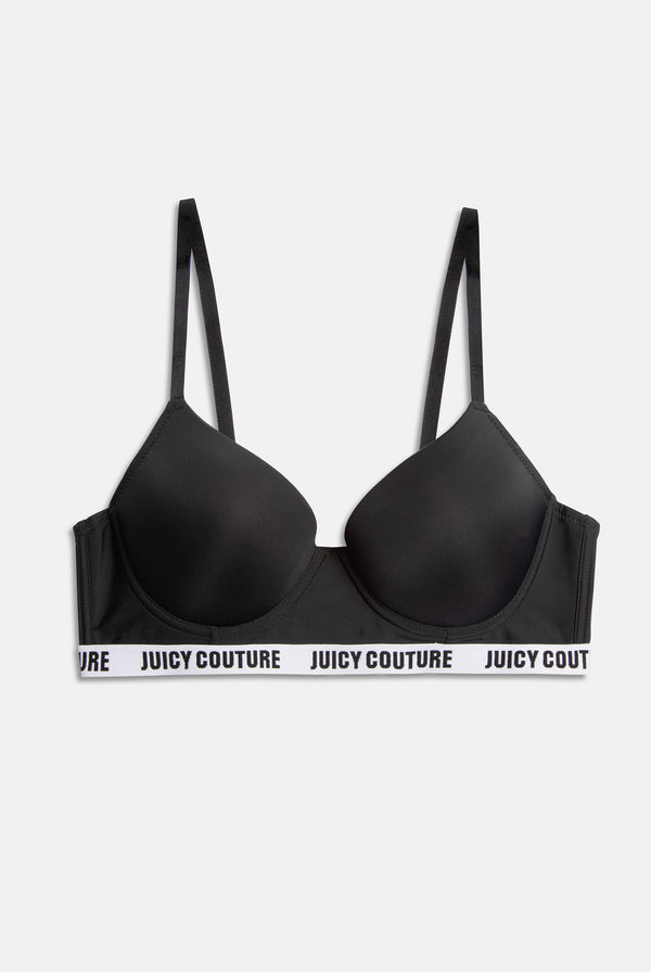 Black Underwire Microfibre Bra