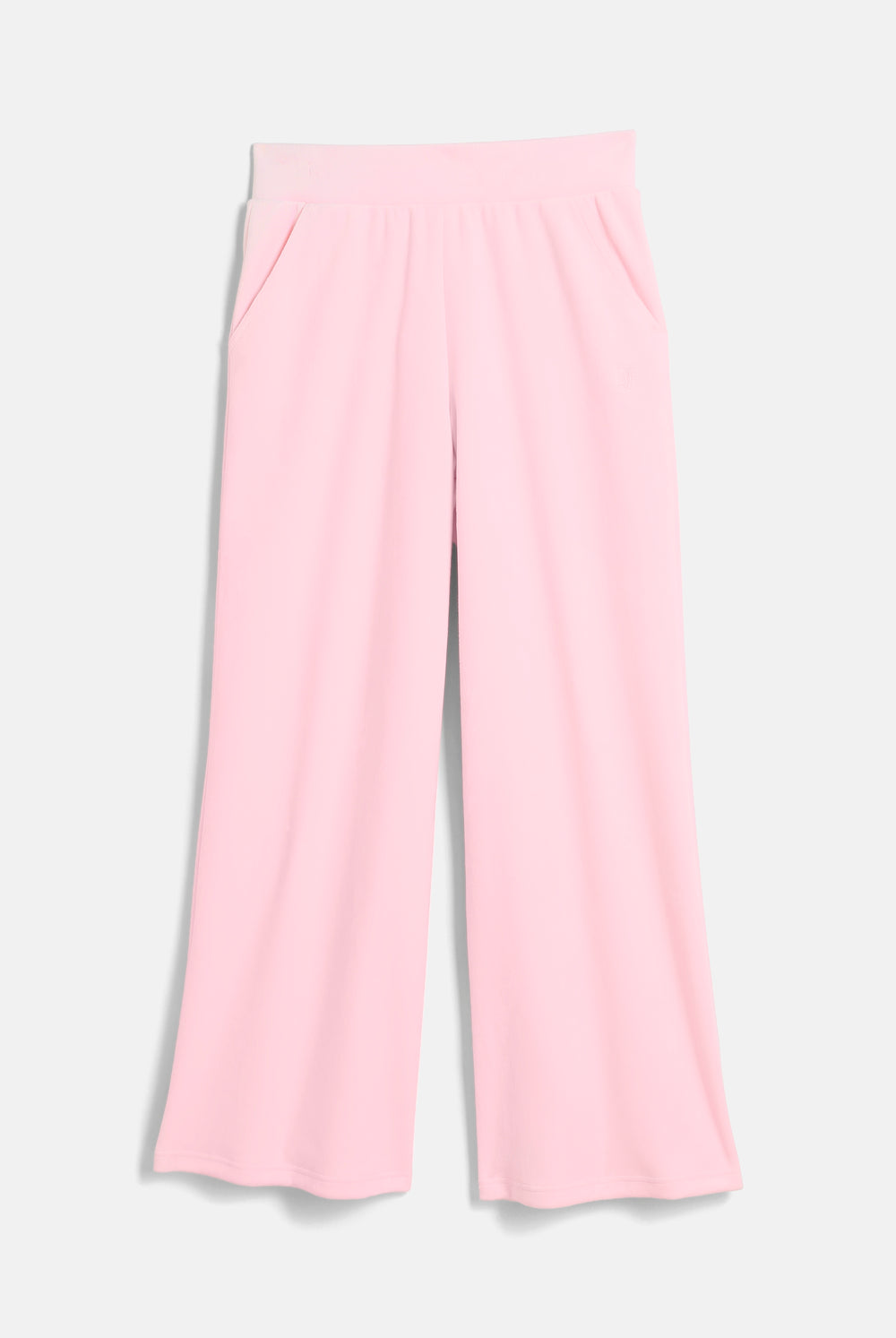 Displays the Cherry Blossom 'Juicy' branded Velour Bonded Tracksuit Bottom