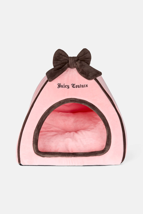 Juicy Pink Velour Heritage Pet Bed