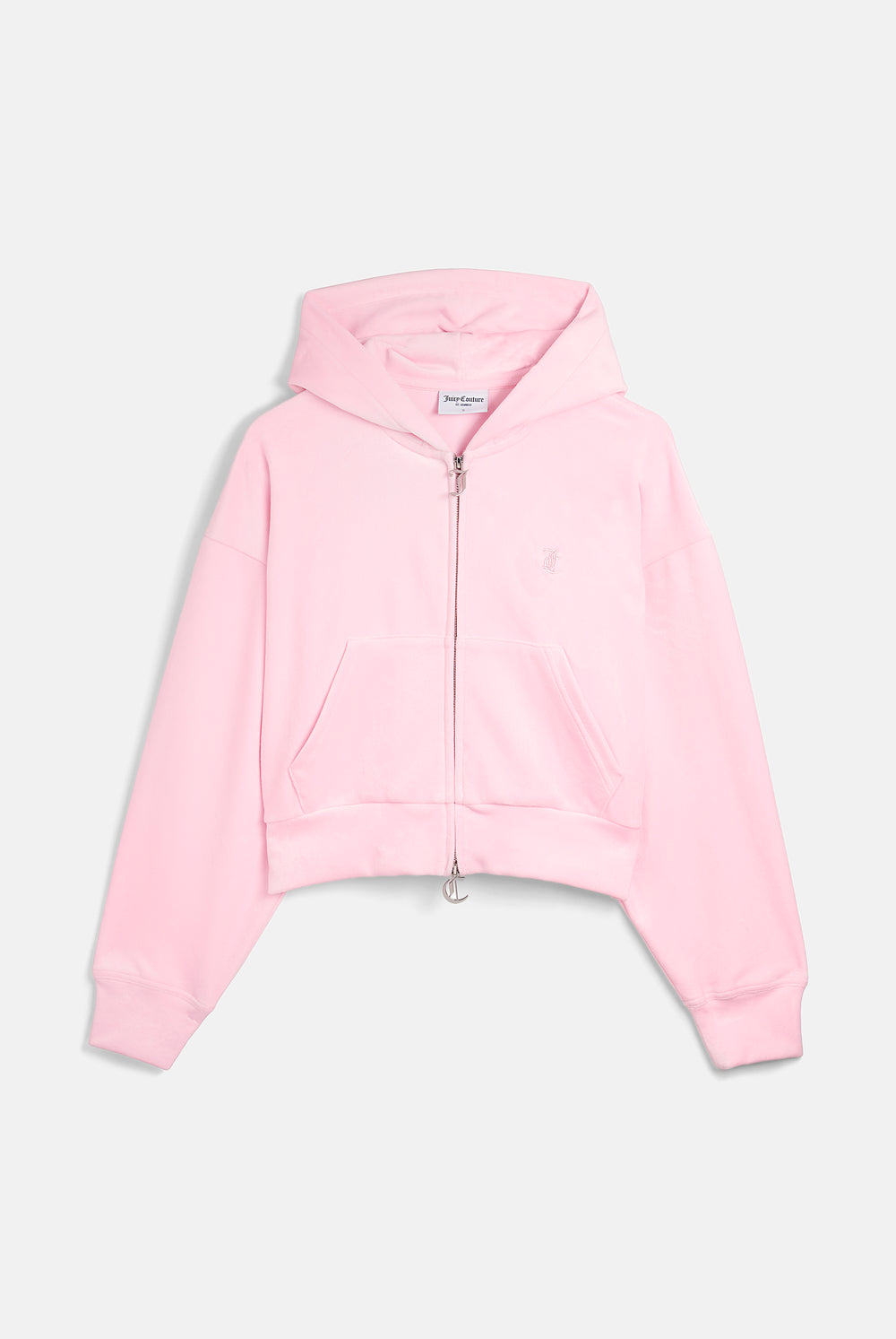 Displays the Cherry Blossom 'Juicy' branded Velour Bonded Hoodie