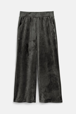 Displays the Raven 'Juicy' branded Velour Bonded Tracksuit Bottom