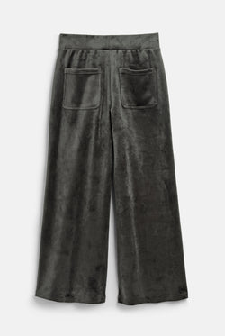 Displays the Raven 'Juicy' branded Velour Bonded Tracksuit Bottom