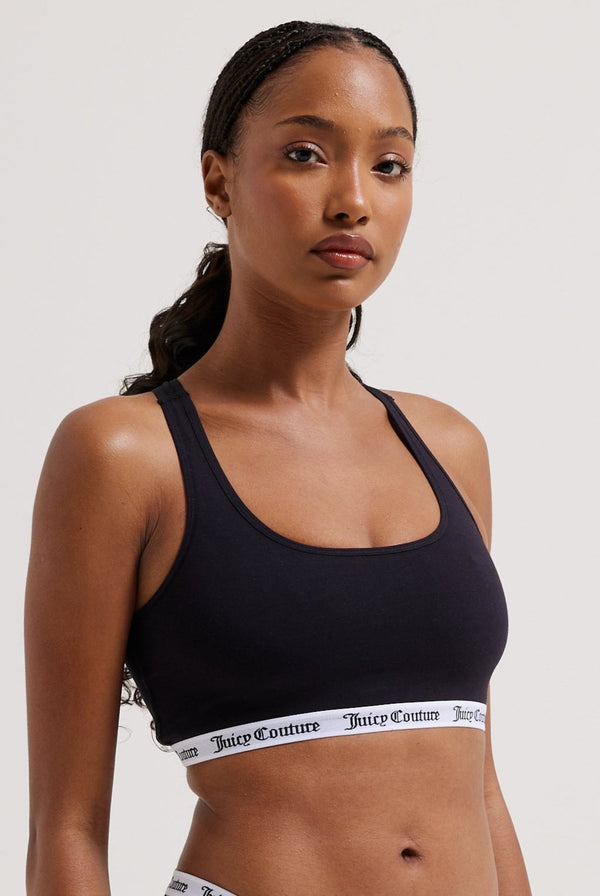 BLACK COTTON BRALETTE