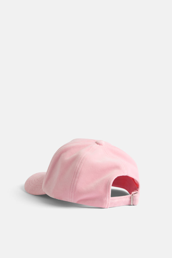 JUICY PINK DIAMANTÉ VELOUR BASEBALL CAP