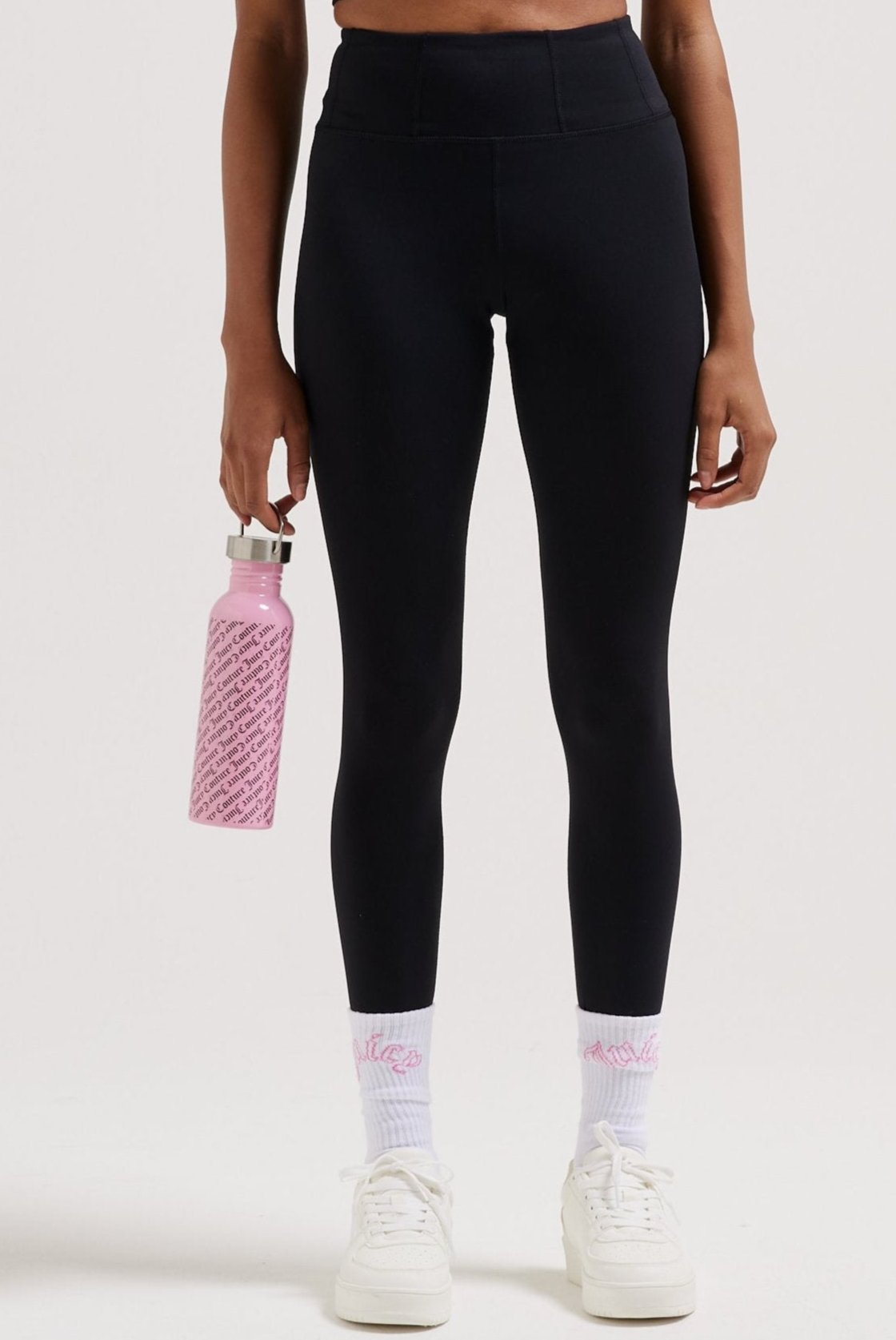 BLACK INTERLOCK SPORT LEGGINGS Juicy Couture UK