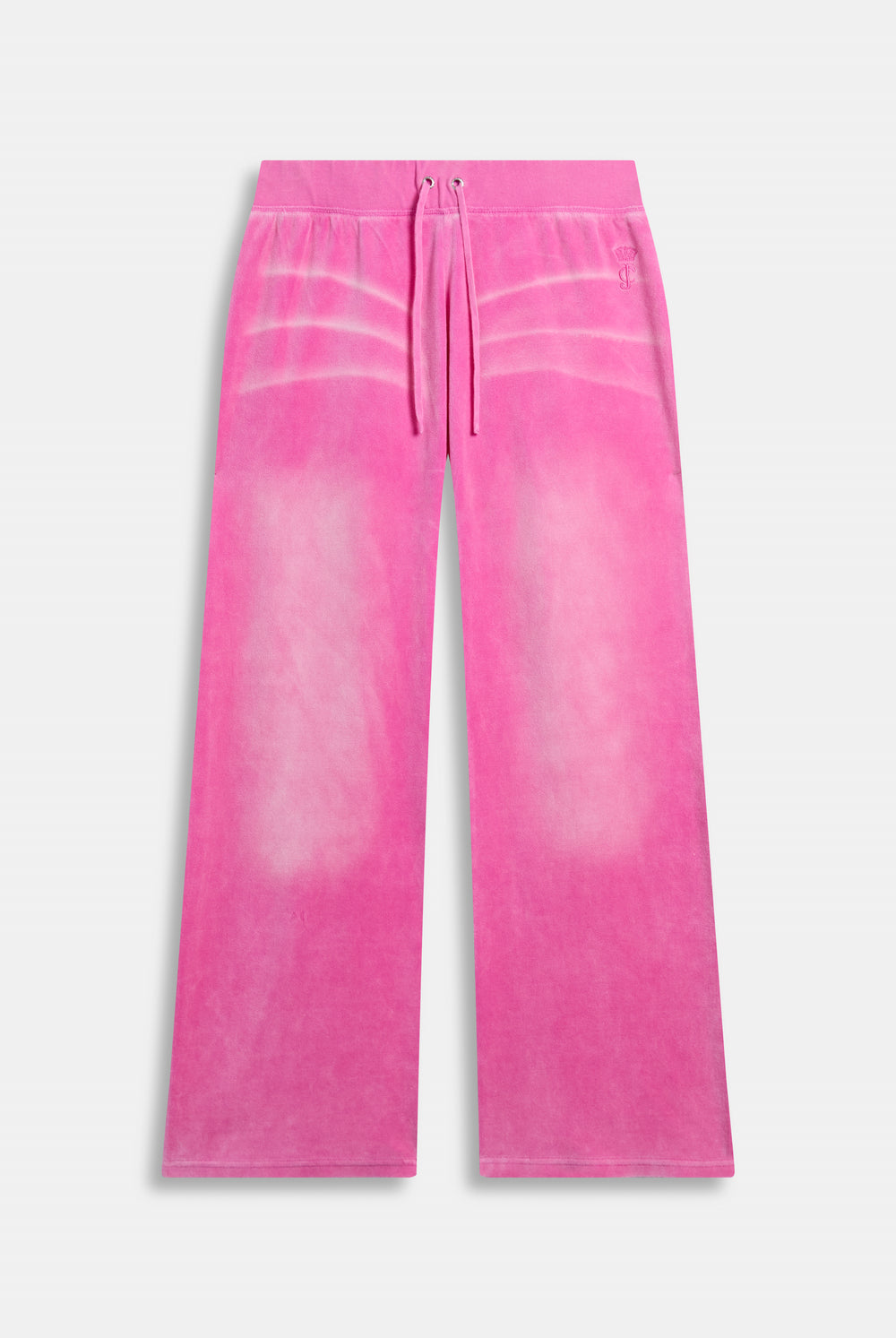Displays the Super Pink washed 'Juicy' branded OG straight track pant 