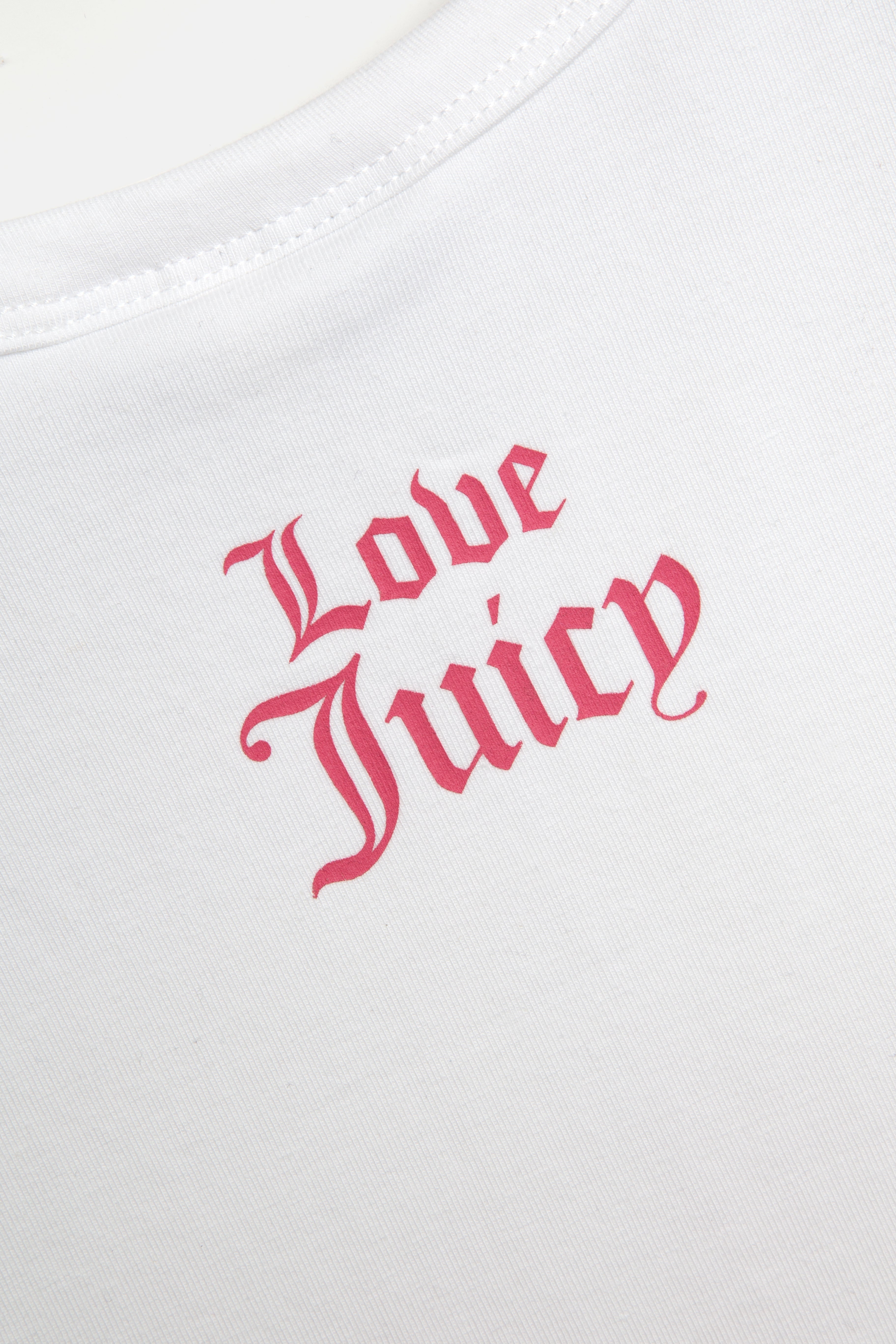 THE ICONS | WHITE 'VIVA LA JUICY' BABY TEE – Juicy Couture UK