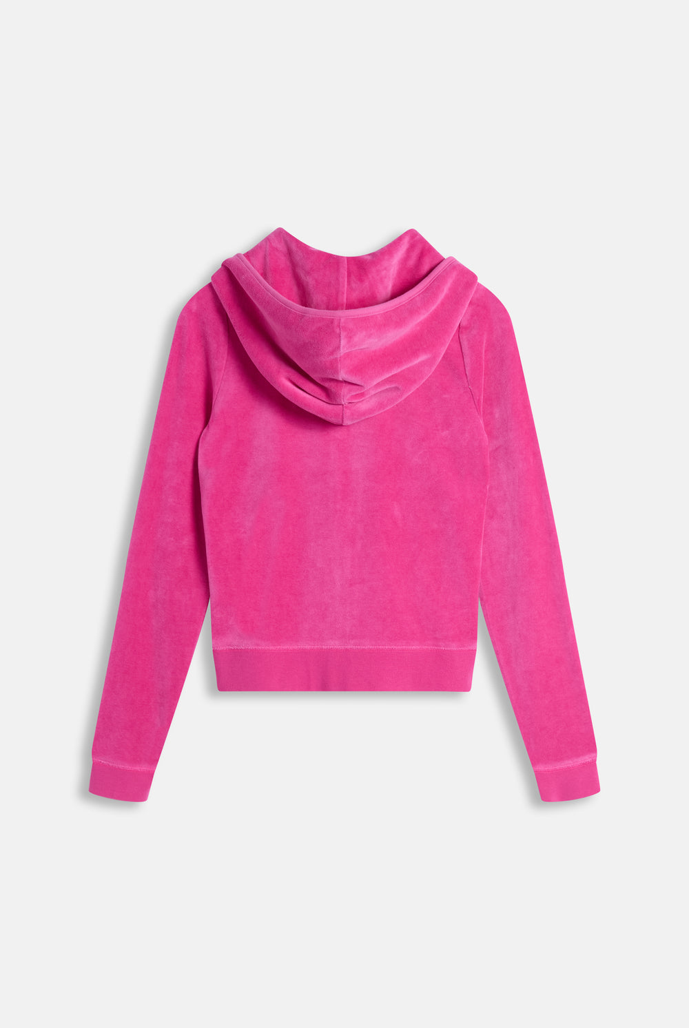 Displays the Nostalgia Pink 'Juicy' branded Washed Robyn Hoodie