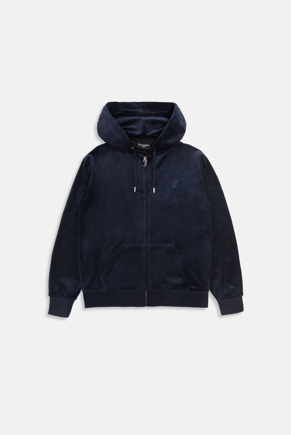 Displays the Night Sky 'Juicy' branded classic velour oversized hoodie 