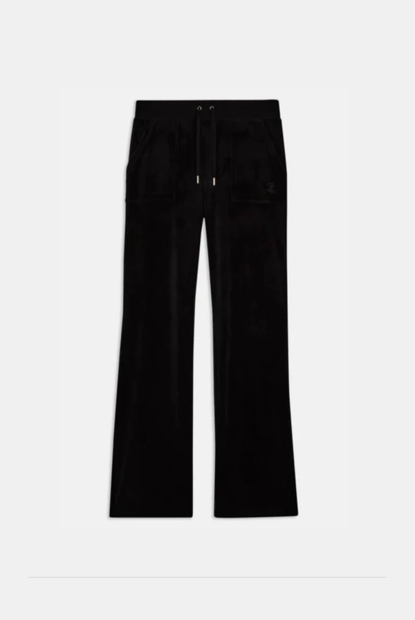 BLACK CLASSIC VELOUR DEL RAY POCKETED BOTTOMS