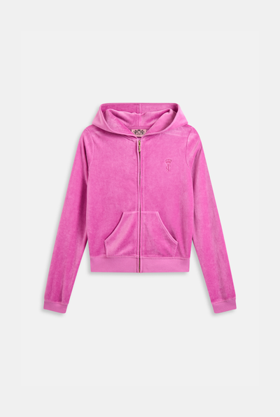 ROSEBUD & GOLD BAMBOO VELOUR HERITAGE HOODIE