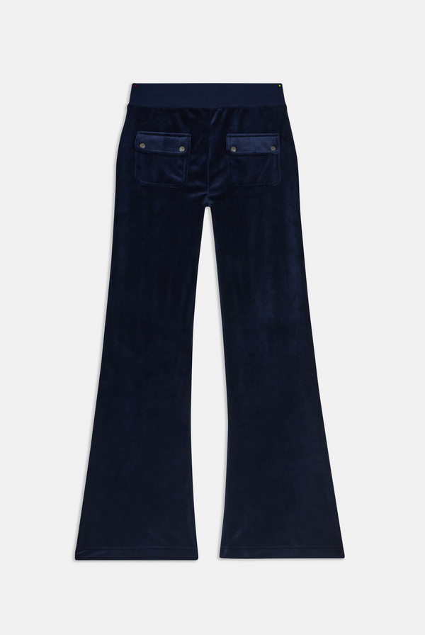 NIGHT SKY LOW RISE VELOUR TRACK PANTS