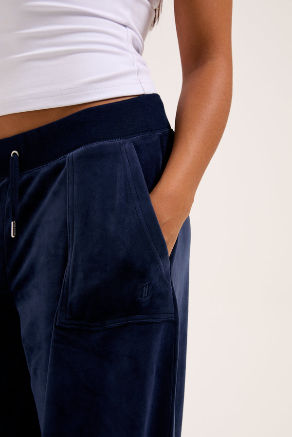 NIGHT SKY WIDE LEG CLASSIC VELOUR TRACK PANT