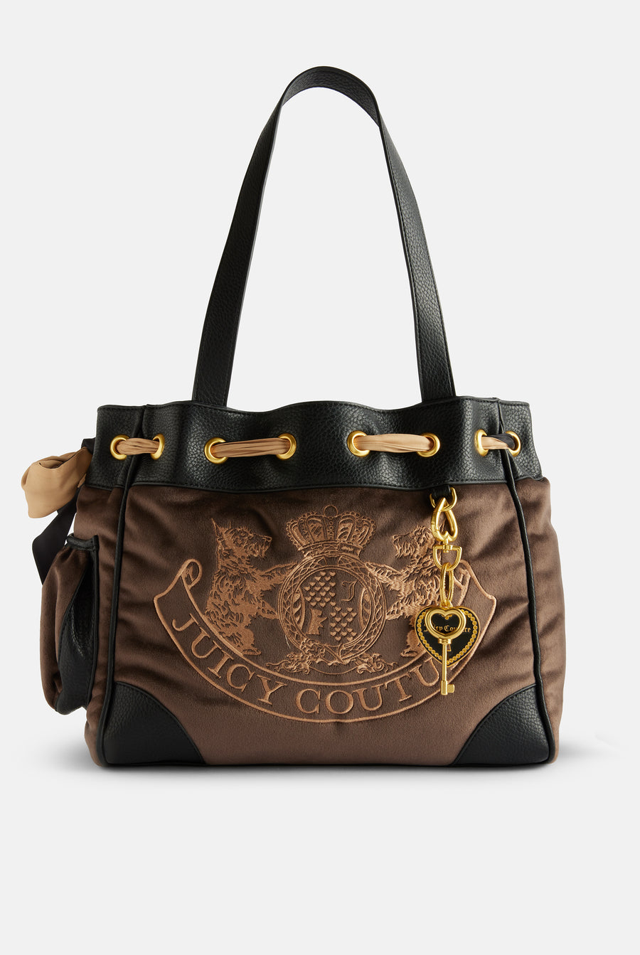 Displays the Chocolate 'Juicy' branded Daydreamer shopper bag 